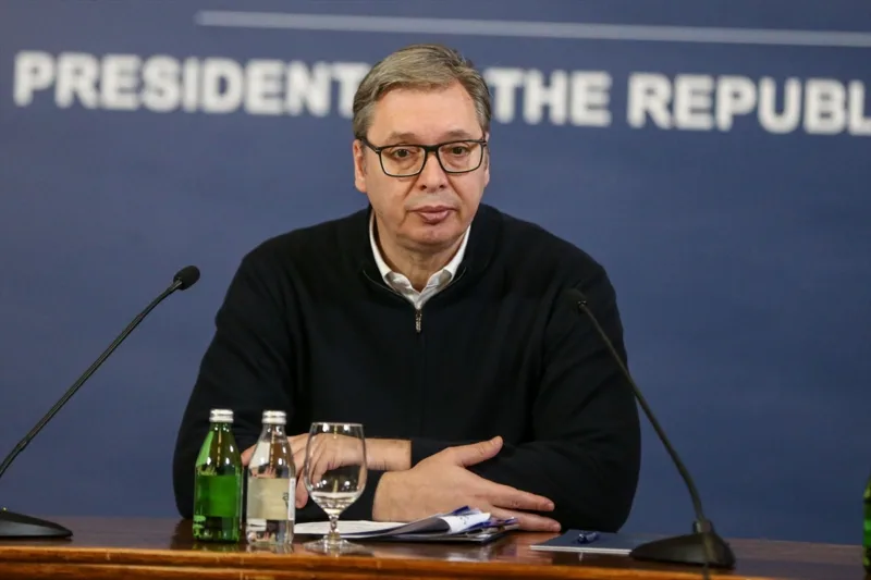 AA 20251125 39800483 39800480 OBRACANJE PREDSJEDNIKA SRBIJE ALEKSANDRA VUCICA