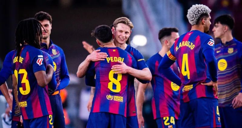 Barcelona de jong pedri araujo kounde