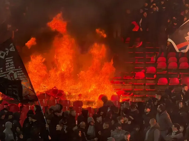 Derbi zvezda partizan pozar