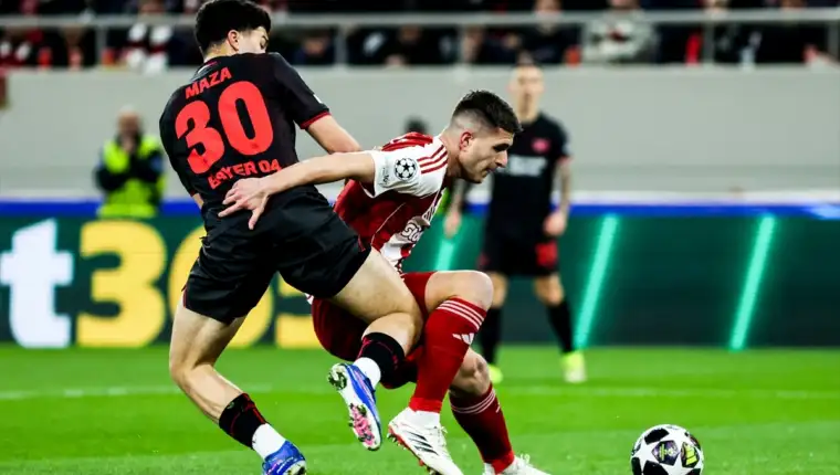 AA 20260218 40604610 40604608 UEFA LIGA PRVAKA OLYMPIACOS BAYER LEVERKUSEN