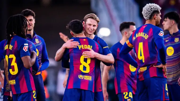 Barcelona de jong pedri araujo kounde