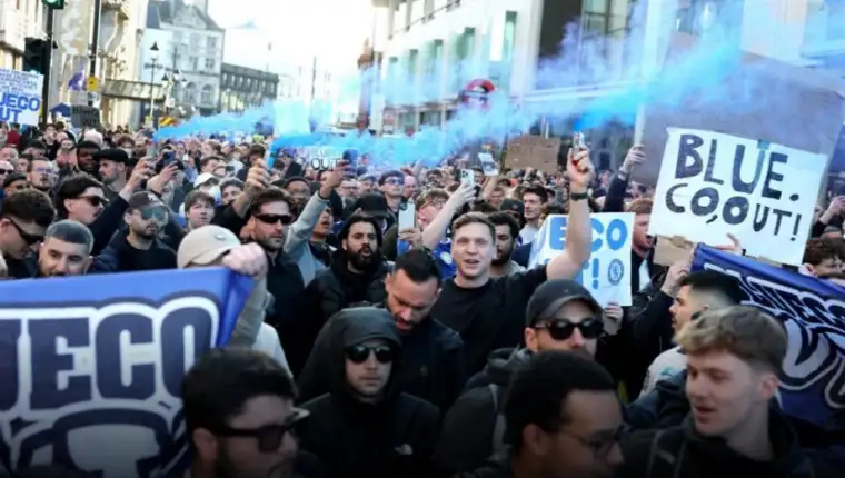Protest chelsea strasbourg