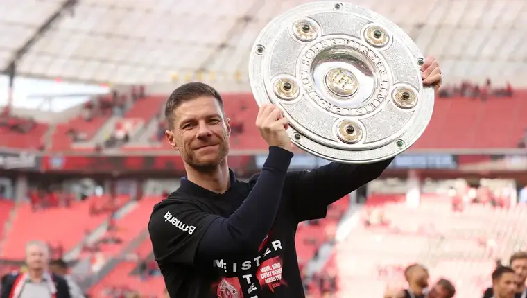 Xabi Alonso Bundesliga title Bayer Leverkusen