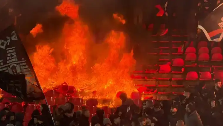 Derbi zvezda partizan pozar