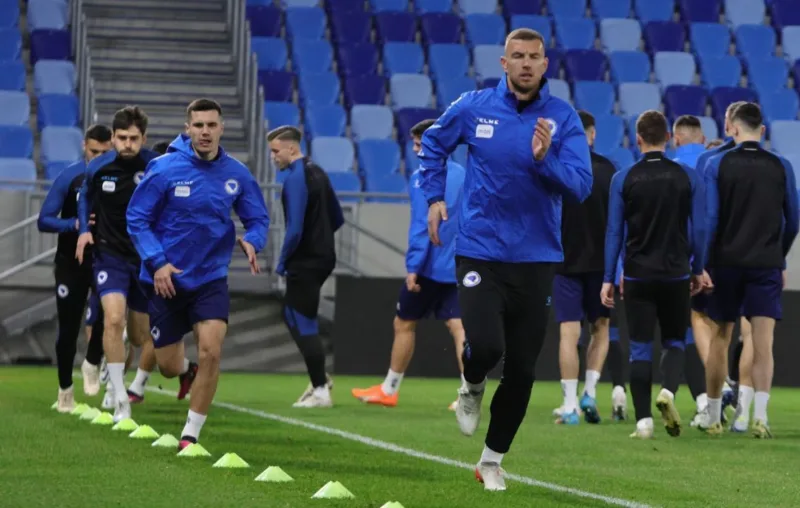 Dzeko trening