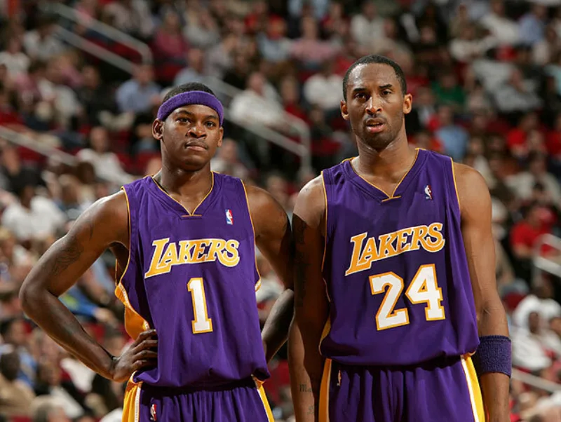 Smush Parker is disappointed and Kobe Bryant is slack jawed Perfect Getty Images