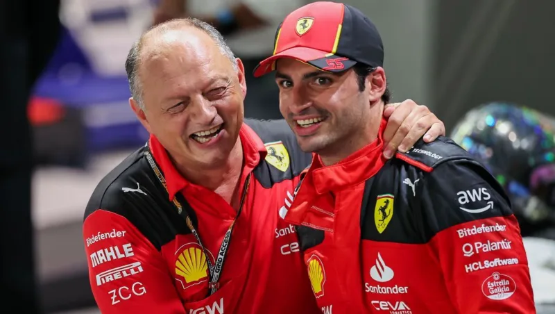 Frederic vasseur carlos sainz ferrari formula 1 f1