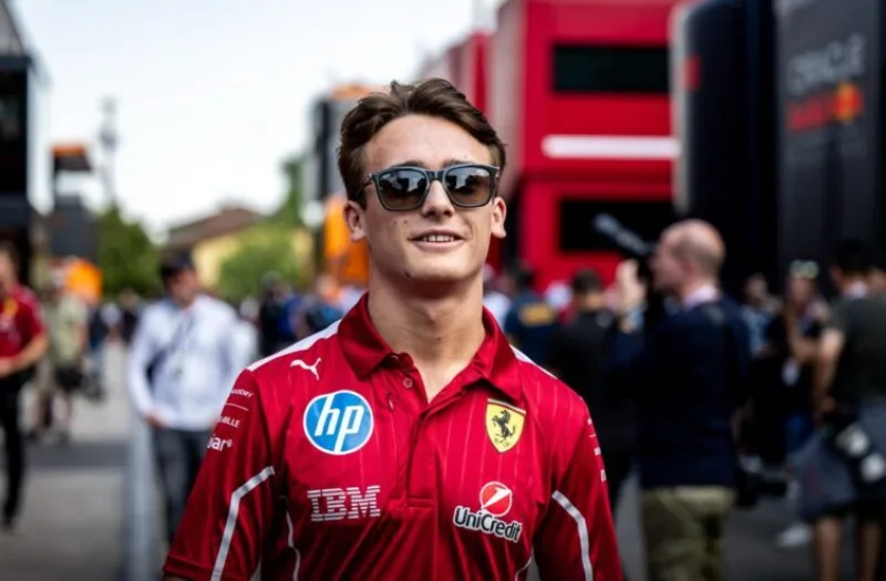 Dino Beganovic back behind the wheel of the Ferrari SF 25 Auto Hebdo