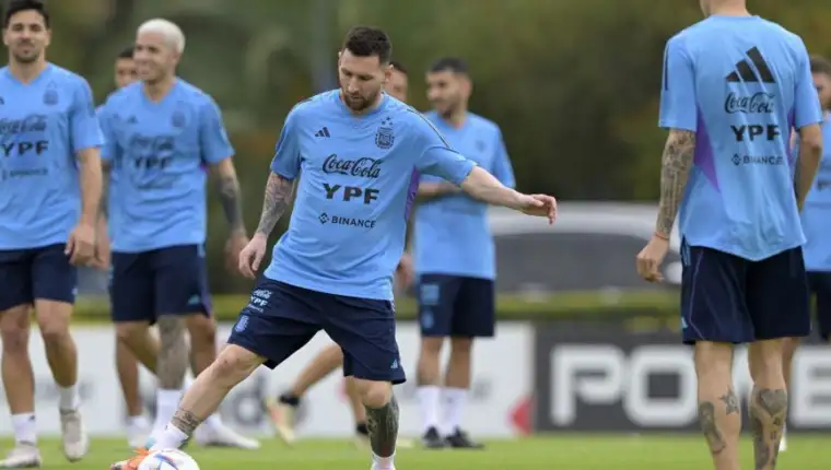 Messi trenoinga