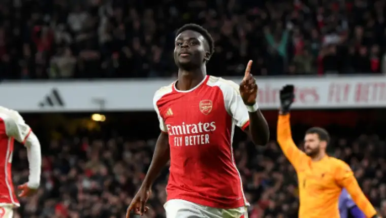 Arsenal Liverpool Bukayo Saka