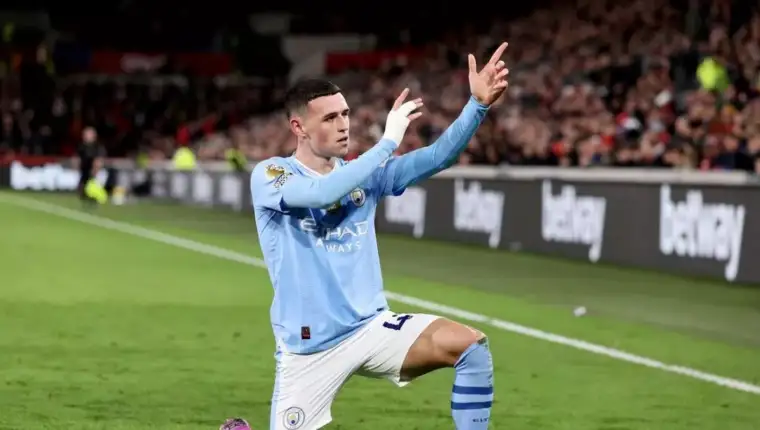 Phil foden brentford manchester city