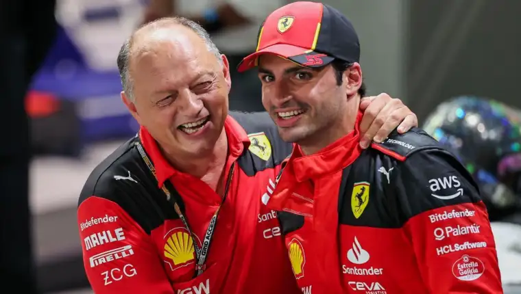 Frederic vasseur carlos sainz ferrari formula 1 f1