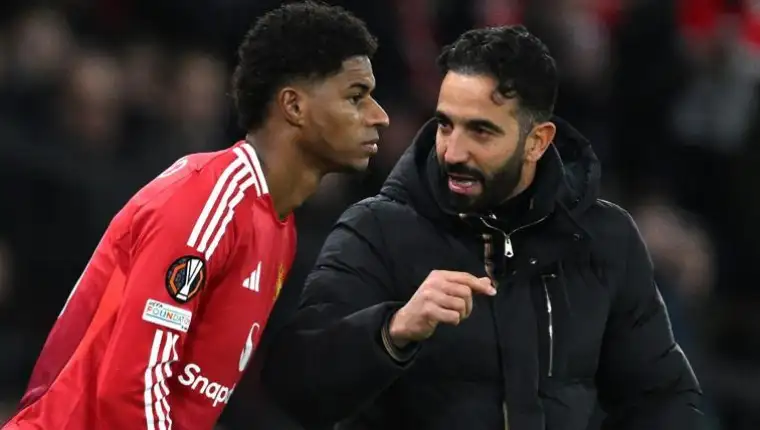 Marcus Rashford Ruben Amorim Manchester United 122424