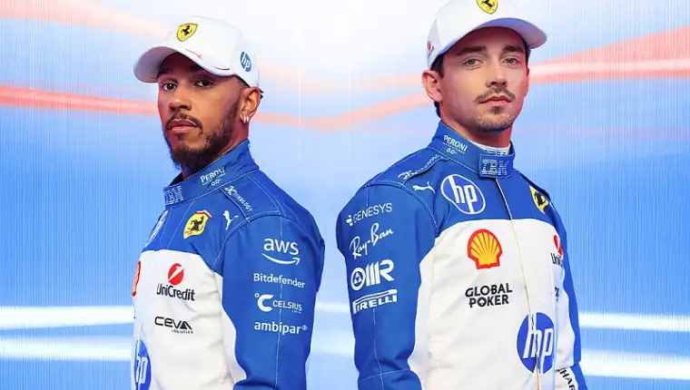 Lewis hamilton charles leclerc ferrari formula 1