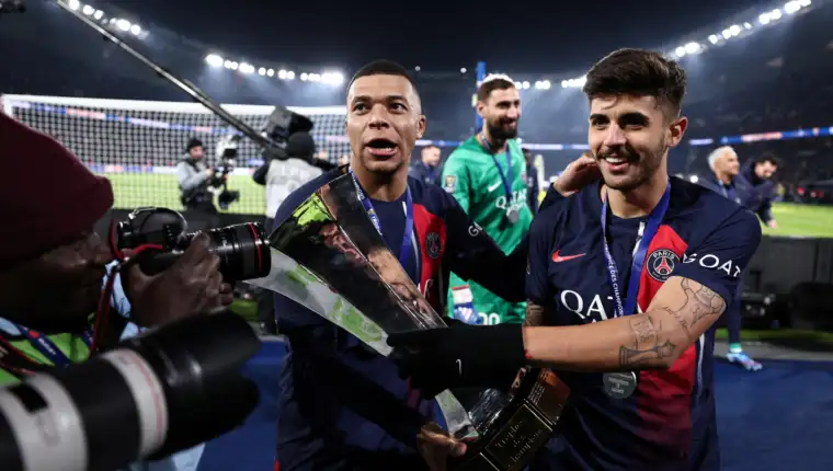 Kylian mbappe psg v toulouse trophee des champions 20243